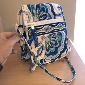 Vera Bradley Crossbody small purse Blue/White